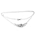 Sterling Silver Interlacing Celtic Knot Chain Adjustable 18" Necklace with Genuine Amethyst