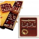 Jewelry : Velvet Jewelry Tray - Stacking - Rings 'n Things (Burgundy) (1.5" H x 8.25" W x 9.25" D)