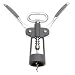 Pedrini Wine & Bar 8-Inch Corkscrew, Soft Finish