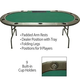 Trademark Poker 96-Inch Hold’em Table with Dealer Position