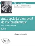 Anthropologie d un point de vue pragmatique (De la faculté d imaginer), Kant