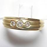 14K Man's Diamond Ring