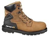 Carhartt Men's 6 in.Waterproof Bison Harness Steel Toe Work Boots - Brown Harness Brown Size 8 Med
