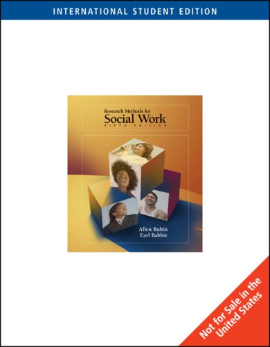 Research Methods for Social Work, ISE