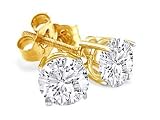 2/3 ctw Round Diamond Stud Earrings in 14K Gold