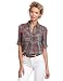 D.E.P.T. Women's Multi Colour Check Top, Mauve, X-Large