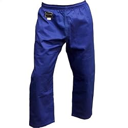 Judo / Jiu-Jitsu / Aikido Gi Shock Wave Pants - Elastic Waist, Blue