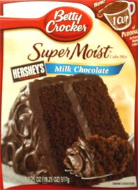 Betty Crocker Super Moist Milk Chocolate Cake Mix, by General Mills