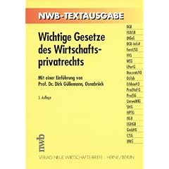 Wichtige Gesetze des Wirtschaftsprivatrechts. (Taschenbuch)