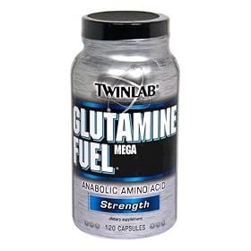 TwinLab Mega Glutamine Fuel, Capsules, 120 capsules