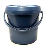 14 Litre Nappy Bucket with Lid Metallic Blue