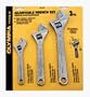 Olympia Tools 01-073 3-Piece Adjustable Wrench Set: 6-inch, 8-inch, & 10-inch