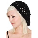 BlackCrochetBeret