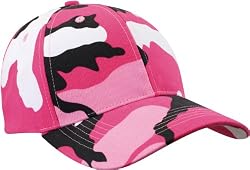 Pink Camouflage Low Profile Adjustable Cap