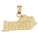 CleverSilver's 14K Gold Pendant Off the Map 2.5 - Gram(s)