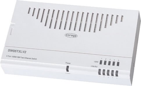 corega CG-SW05TXLV2 5ポート 100M/10M スイッチングHUB