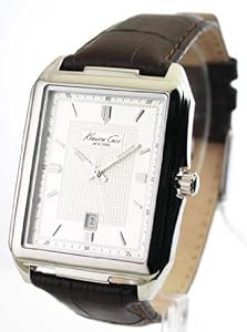 Kenneth Cole New York Leather Collection Silver Dial Men watch KC1483 Watch