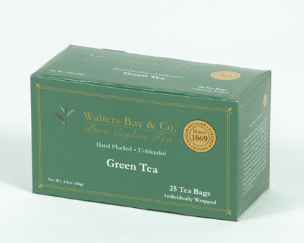 100% Pure Ceylon Green Tea - 25 Tea Bags by Ceylon Tea