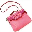 Coach 13388 Bonnie Leather Foldover Crossbody Purse Handbag, Coral
