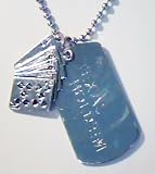 Silver poker Texas Hold-em necklace
