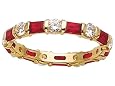 2.00 cttw Genuine Ruby Eternity Band by Karina B(tm) - Platinum, 18kt White or Yellow Gold