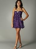 Glitter Sequin Broach Bubble Formal for Bridesmaid Formal Prom