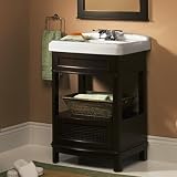 American Standard 0555.108.020 Townsend Pedestal Sink Top with 8-Inch Centers and Turn-Of-Century Detailing, White