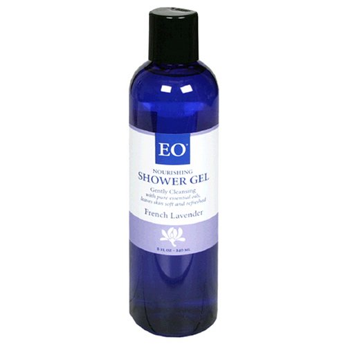EO Shower Gel, French Lavender, 8-Ounce Bottles (Pack of 3)