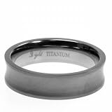 Titanium Ring w/ matte finish - Width: 6mm