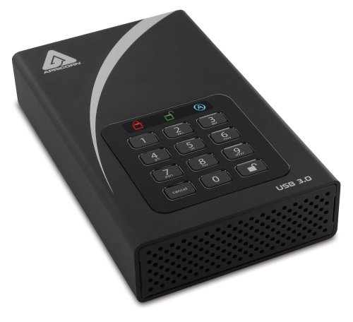 Apricorn Aegis ADT-3PL256-4000 4TB 256-bit Encryption USB 3 Hard Drive On Sale