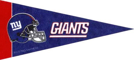 NFL Mini New York Giants Pennant, (2-Pack)
