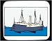 Decorated Mouse Pad with Caribbean, sea, boat, sailing, water, ocean, vessel, ship, C...