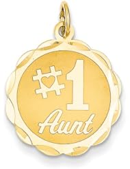 14K Yellow Gold #1 Aunt Charm