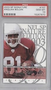 Anquan Boldin PSA GRADED 10 #536/750 Arizona Cardinals (Football Card) 2003 SP Signature Edition [???] #157