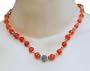 Carnelian Necklace Silver Jewelry 19.25 inches (gnklc138)