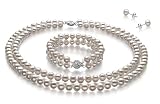 PearlsOnly Juliane Weiß 6-7mm A Süßwasser Perle Set