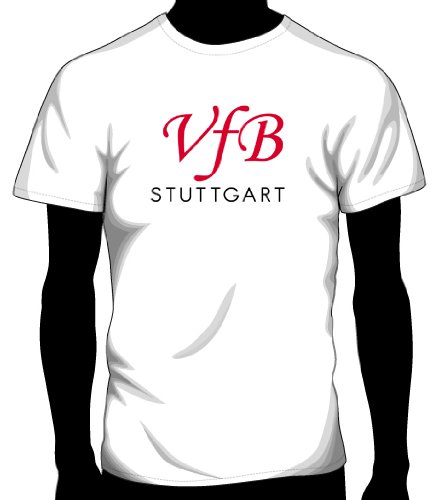 VfB Stuttgart Basic Logo Tee, Youth Large - White