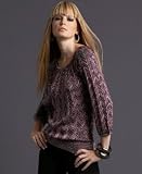 INC International Concepts Metallic Zigzag-Stripe Peasant Top
