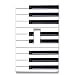 Piano Keys Decorative Light Switch Cover