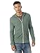Alternative Men's Eco Zip Hoodie Sweatshirt, Dusty Pine, Small
