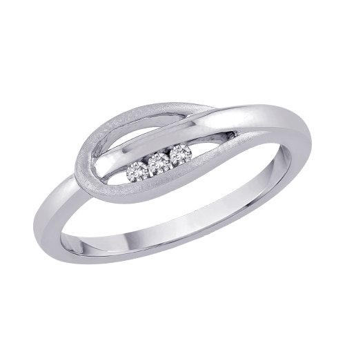 Sterling Silver 0.04 ct. Diamond Promise Ring