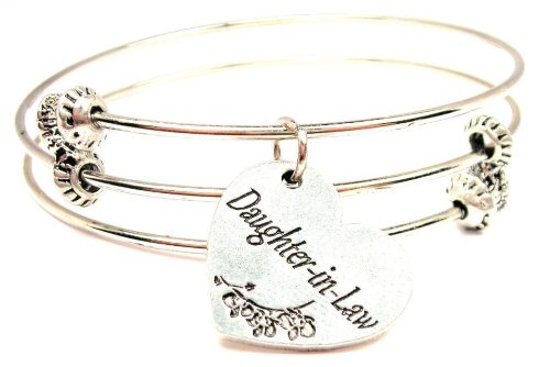 Daughter-in-law Expandable Triple Wire Adjustable Bracelet Made in the USA