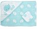 Baby Hooded Towel and Washcloth Set - Whale (Blue)