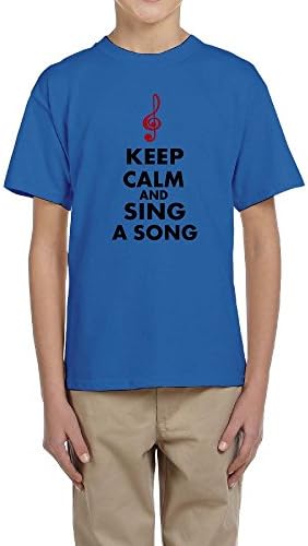 Youth Keep Calm And Sing A Song Round-neck Short Sleeve