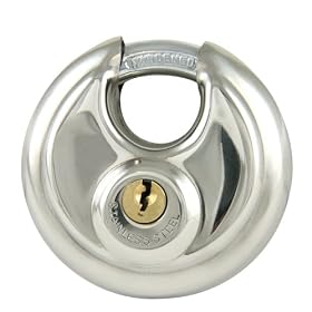 Black Dog 55168 Round Disc Padlock Shrouded Keyed Alike, 2-3/4 Inch