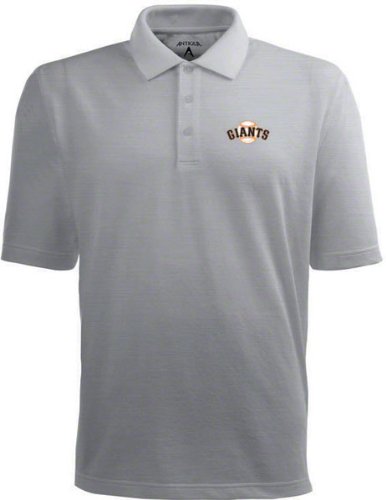 San Francisco Giants Classic Pique Xtra Lite Polo Shirt (Grey) - X-Large
