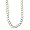 Men's 14k White Gold 7mm Cuban Chain Necklace, 20"