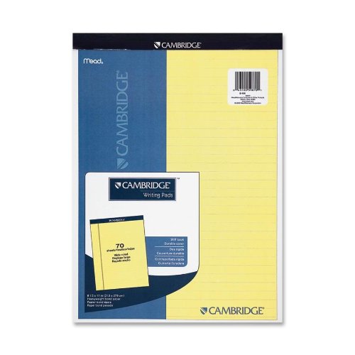 Mead MEA59870 Legal Pad- Legal Rule- 70 Sheets- 8-.50in.x11in.- Canary