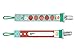 Ulubulu Universal Pacifier Clip, Strawberry