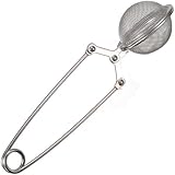 1 X Stainless Steel Spoon Tea Leaves Herb Mesh Ball Infuser Filter Squeeze Strainer